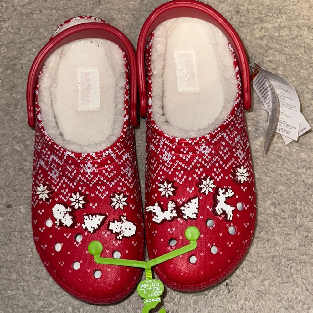 CROCS Red Holiday Clogs